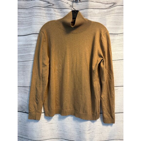 Max Mara Weekend Camel Turtleneck Sweater Size L - Picture 1 of 3